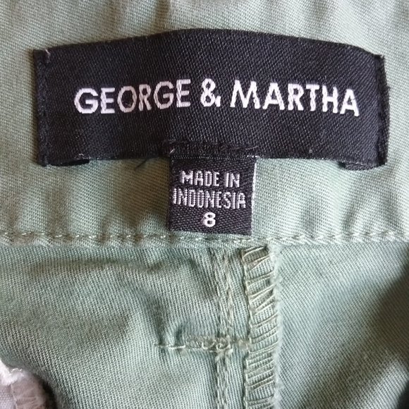🌞 George & Martha Shorts Green Cotton 8 - Picture 12 of 13